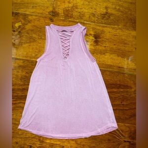 American Eagle Soft and Sexy Lace Up Tank Top